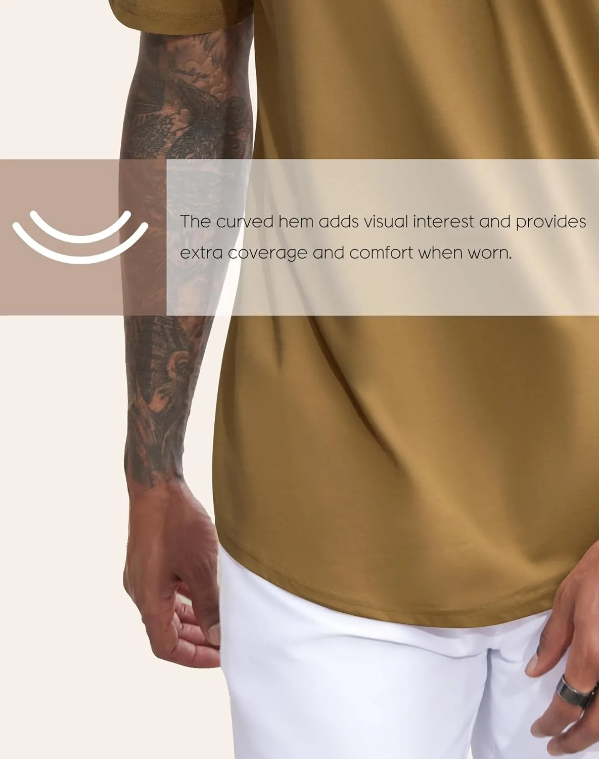 3 Pack Mens t-Shirts 100 Cotton Longline T Shirts Crewneck Long Drop Cut Basic Casual Tee Shirt