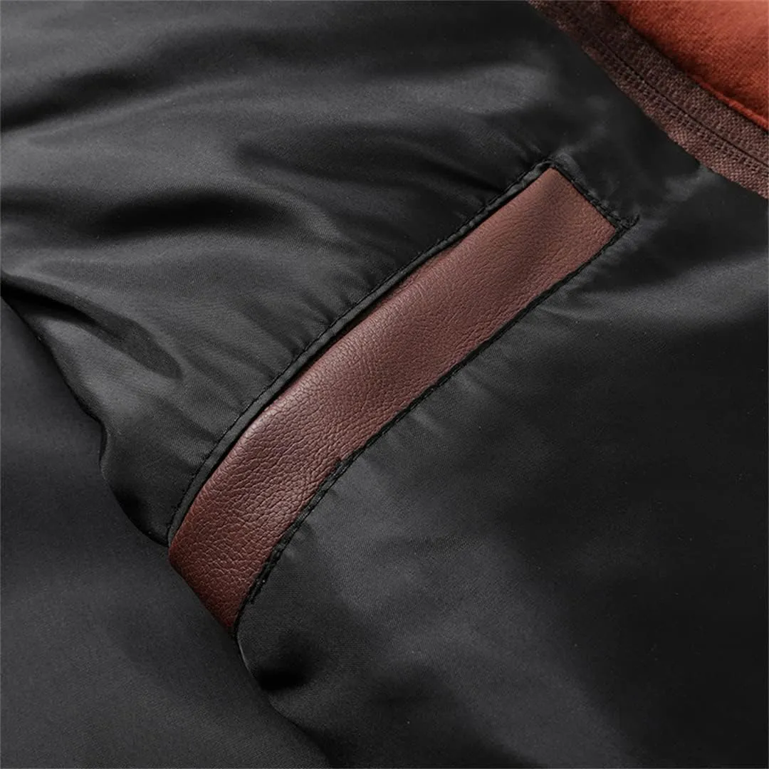 Alloaone Men's Motorcycle Leather Jacket Outwear Coats Streetwear Windbreaker Biker PU Hooded Jackets