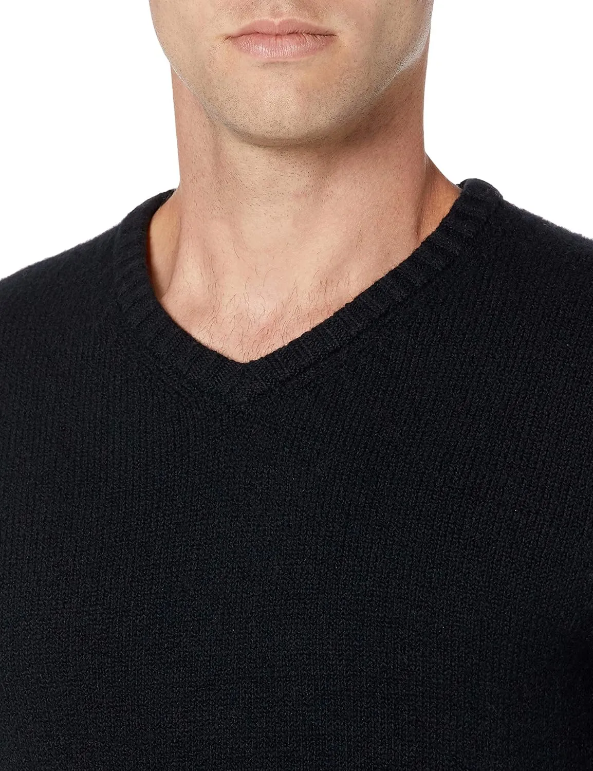 Amazon Essentials Men's Long-Sleeve Soft Touch V-Neck Sweater