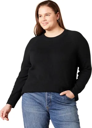 Amazon Essentials Women's Crewneck Sweater, Classic-Fit, Soft Touch, Long Sleeve, Plus-Size Available