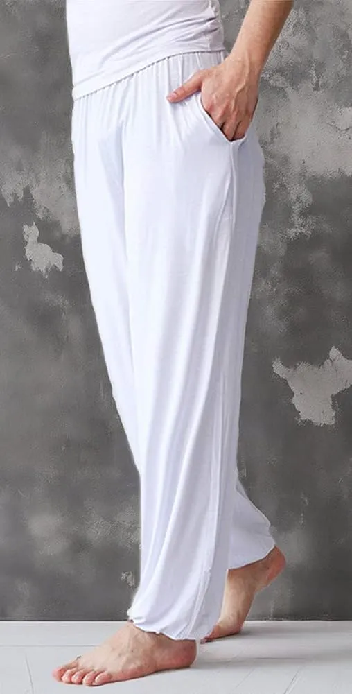 AvaCostume Men's Lightweight Loose Yoga Pants Elastic Waist Modal Yoga Harem Pants