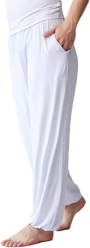 AvaCostume Men's Lightweight Loose Yoga Pants Elastic Waist Modal Yoga Harem Pants