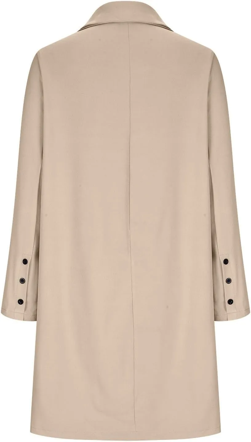 Blazers for Women,Wool Blend Trench Coat Elegante Business Jackets Open Front Work Office Winter Suit Cardigan