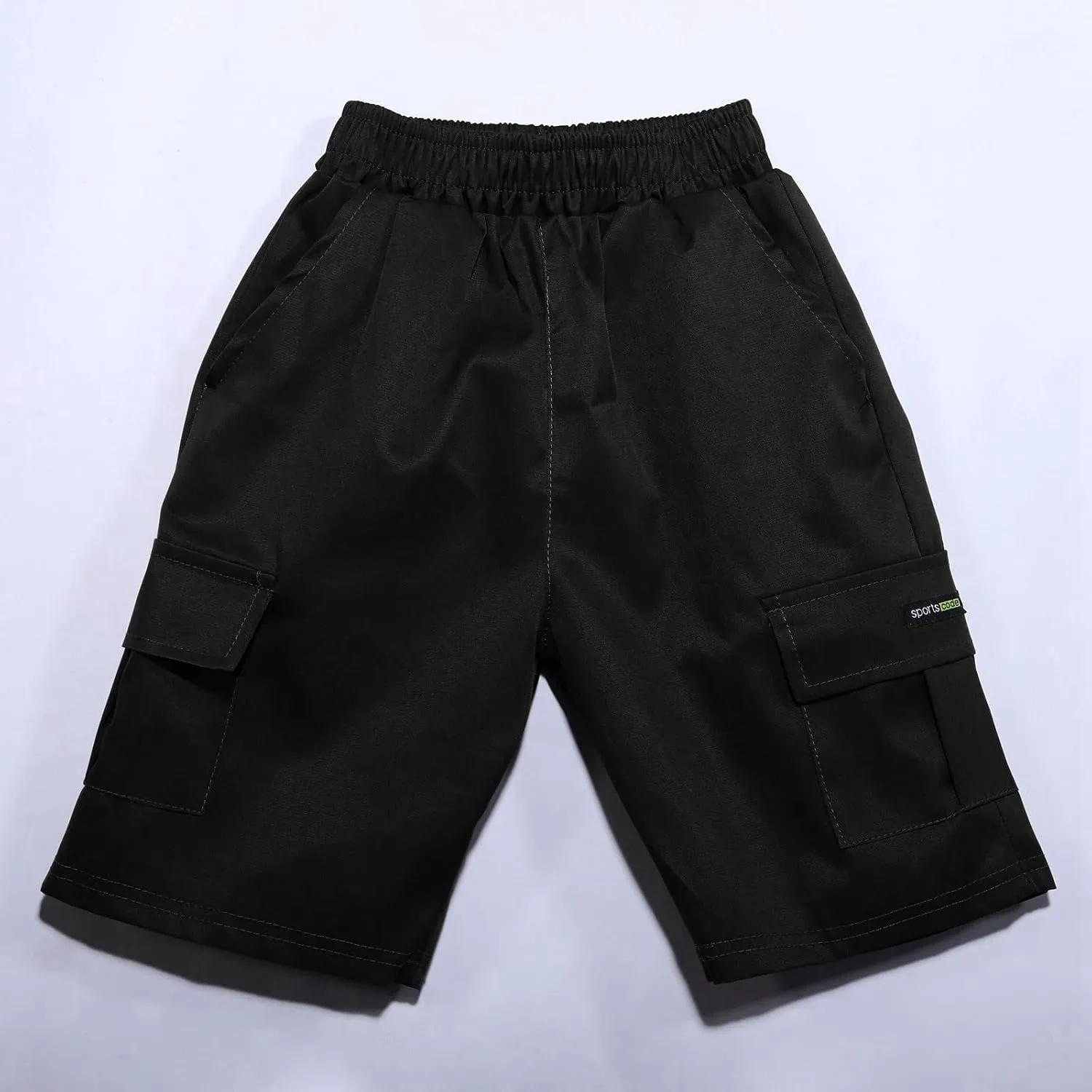 Boys Cargo Shorts Quick Dry Lightweight Straight Leg Pull-On Hiking Shorts for Sports Outdoor with Pockets
