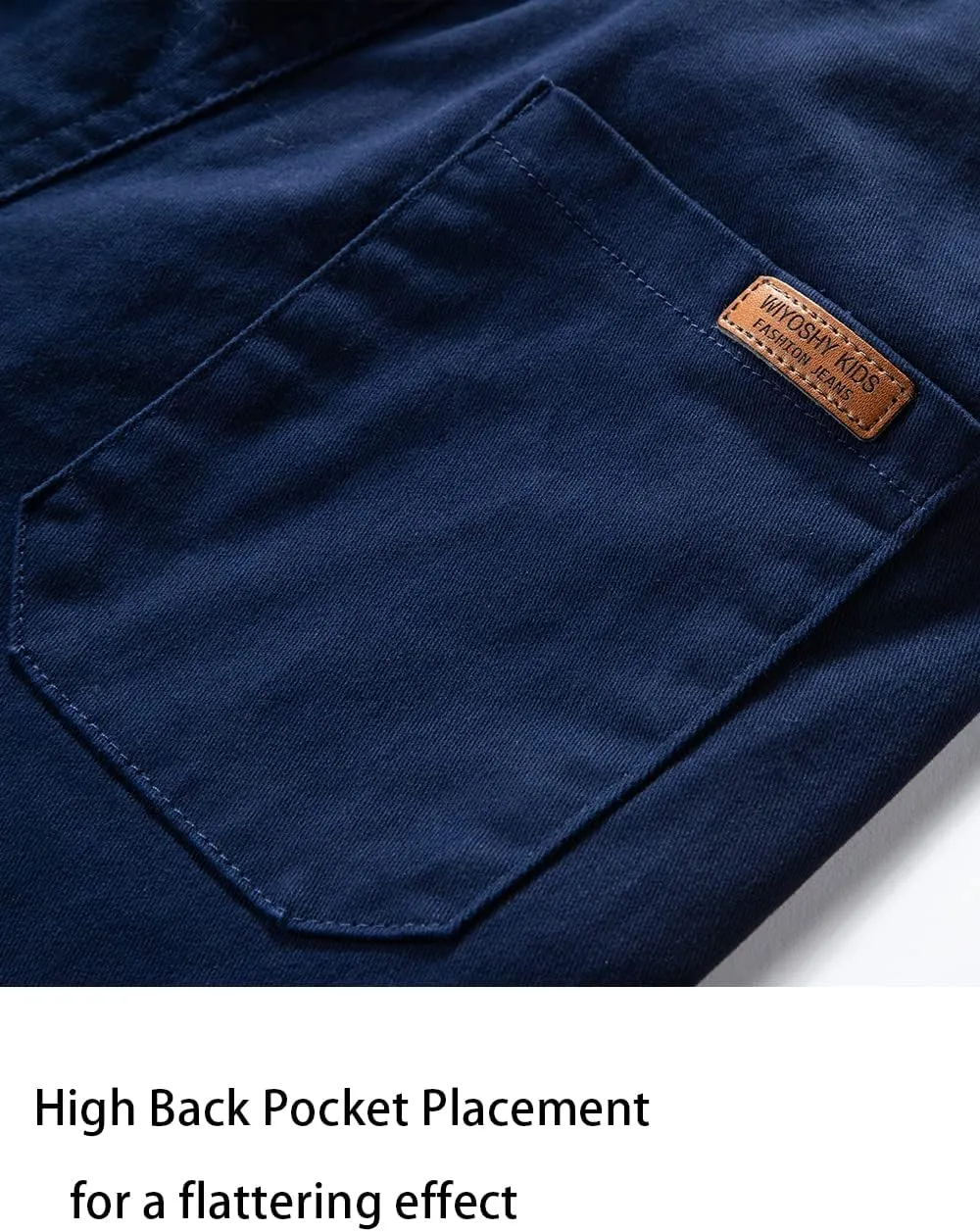 Boys' Solid Color Drawstring Elastic Waist Chino Pants