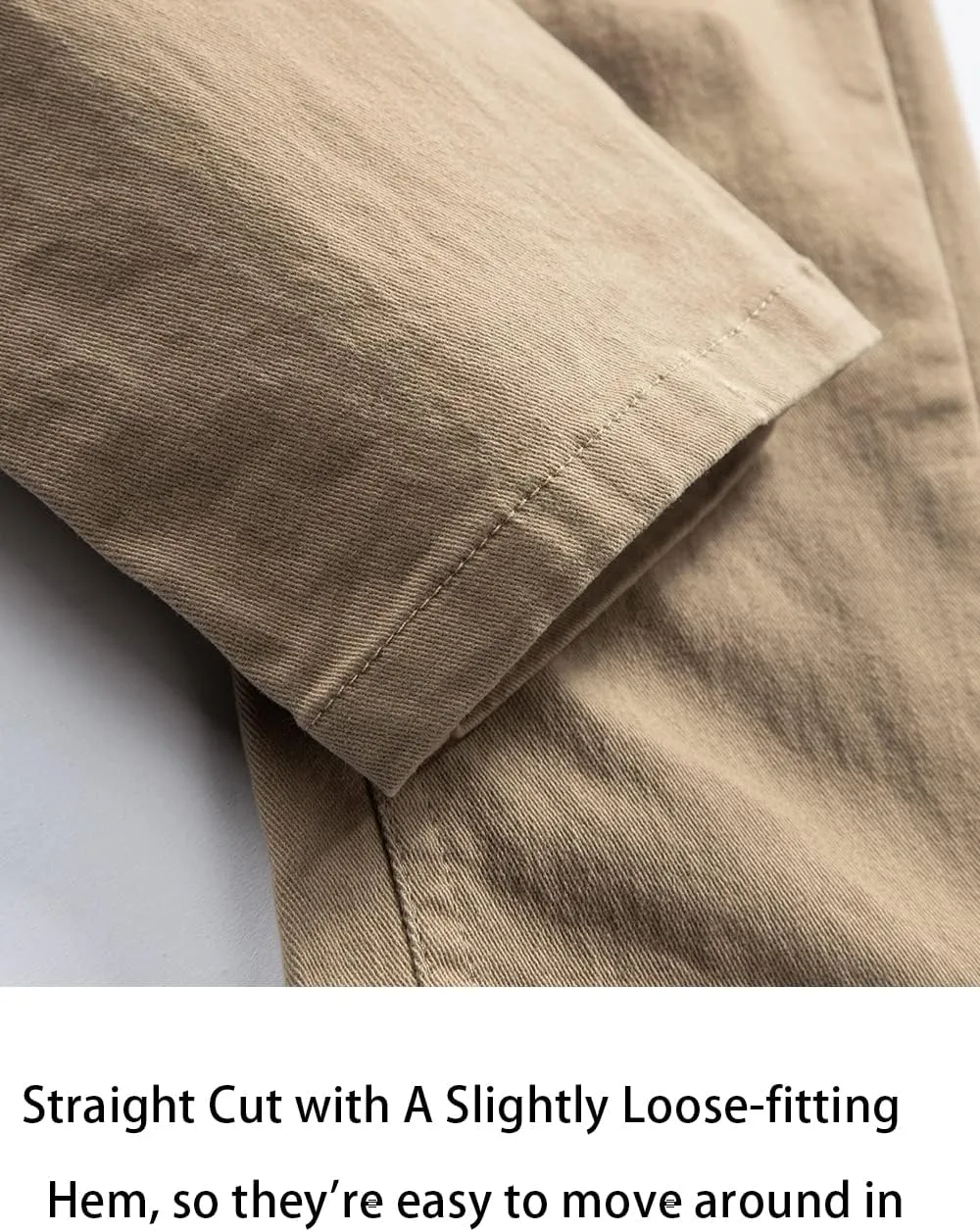 Boys' Solid Color Drawstring Elastic Waist Chino Pants