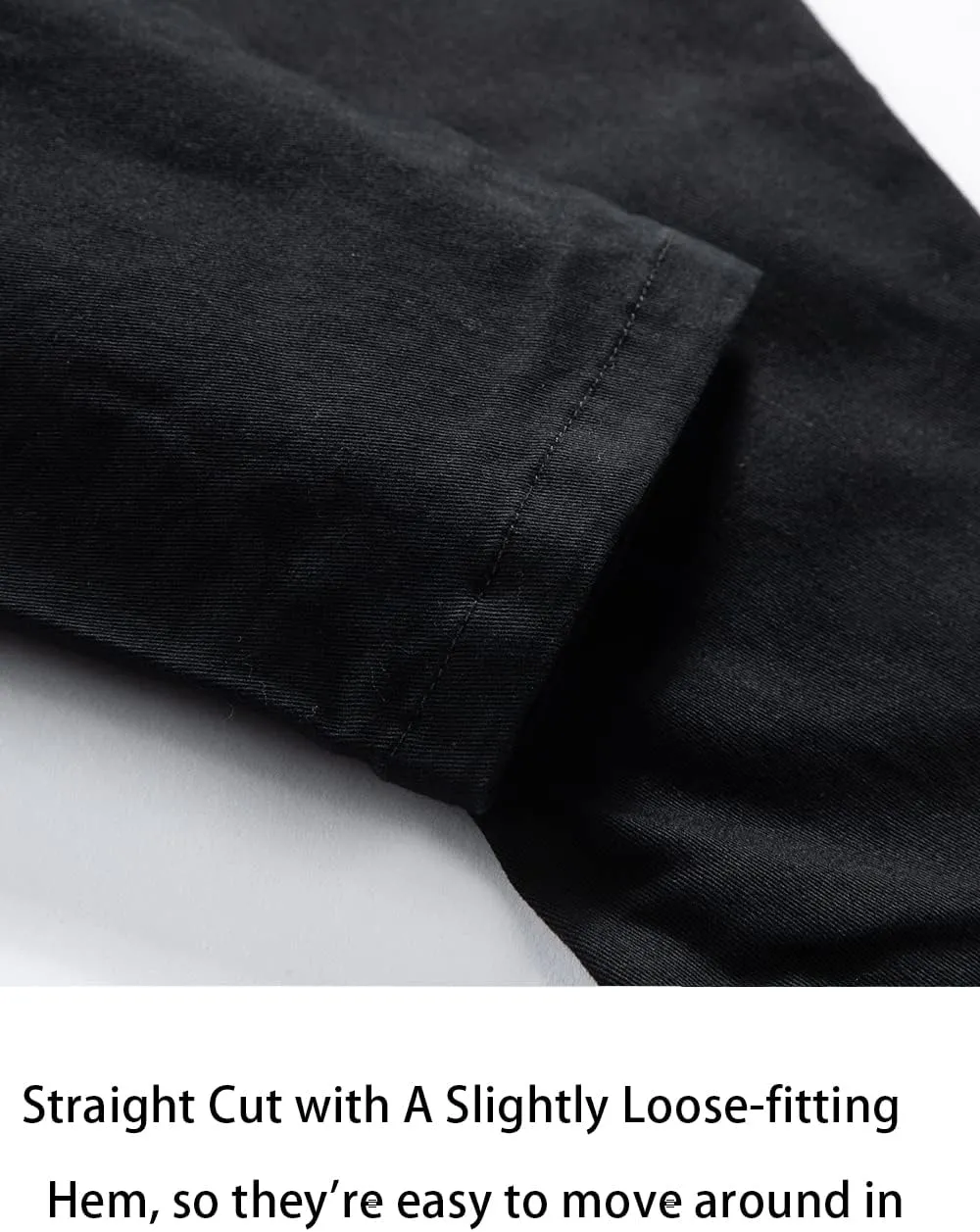 Boys' Solid Color Drawstring Elastic Waist Chino Pants
