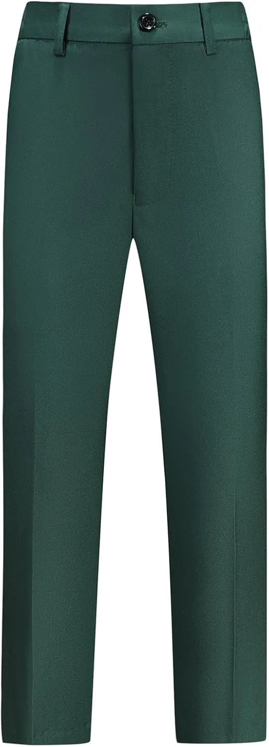 Boys Tuxedo Suit Set Slim Fit Sizes 4-18 Blazer Vest Pants 3 Piece Formal Wedding Outfit for Kids