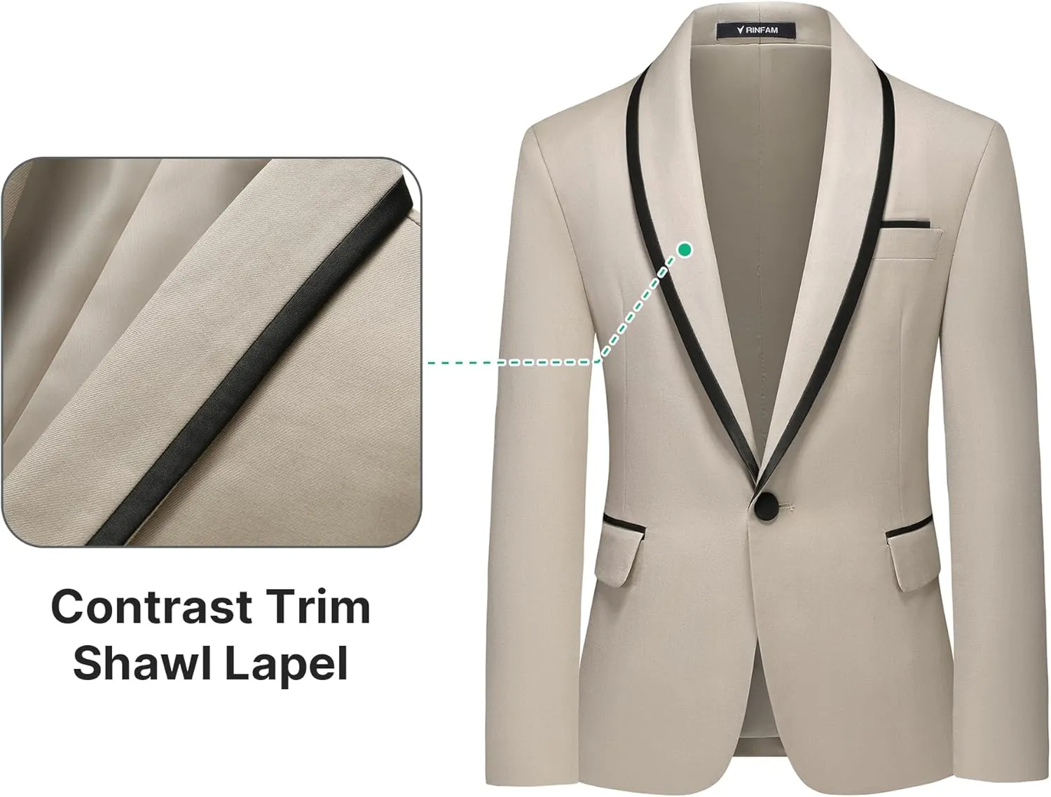 Boys Tuxedo Suit Set Slim Fit Sizes 4-18 Blazer Vest Pants 3 Piece Formal Wedding Outfit for Kids