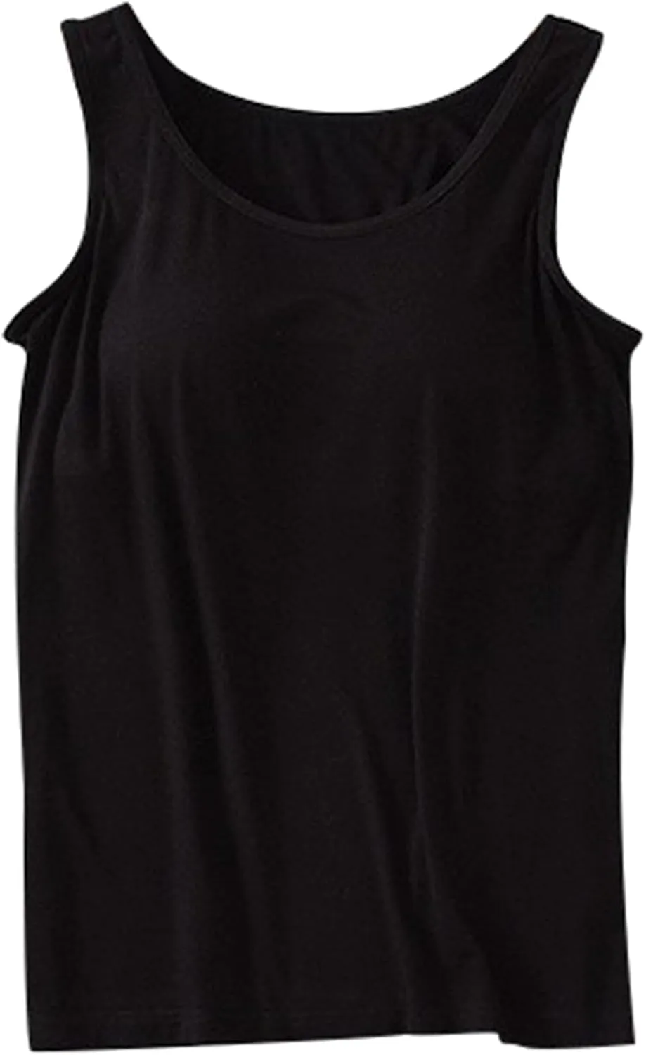 Built in Bra Tank Tops for Women Tee Summer Basic Workout Top Camisole Casual Wide Strap Sleevless Layer 2025