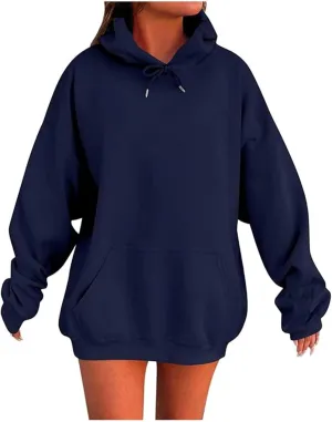 Ceboyel Womens Comfy Hoodies Hoodie Trendy Scuba Plain Sweatshirt Cute Hoodie Pullover Tops Y2K Teen Girls Clothes 2024