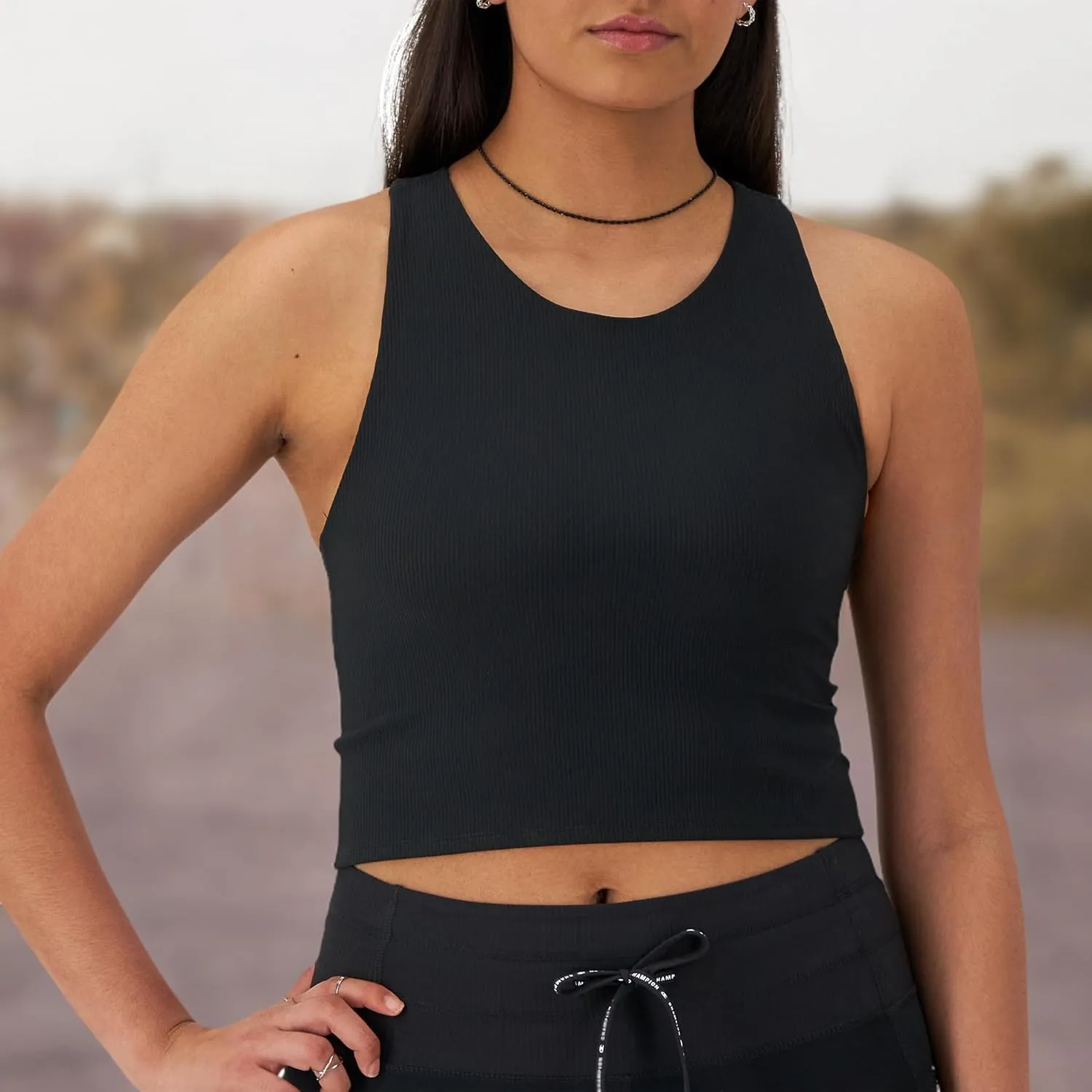 Champion Women'S Crop Top, Soft Touch, Moisture Wicking, Ribbed Cropped Top For Women