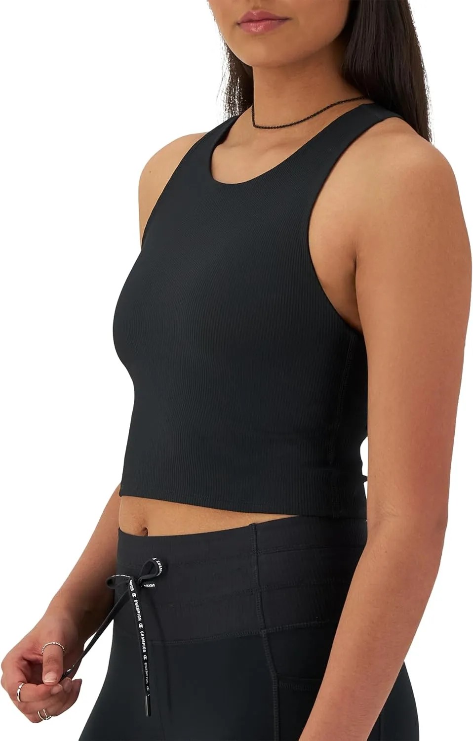 Champion Women'S Crop Top, Soft Touch, Moisture Wicking, Ribbed Cropped Top For Women
