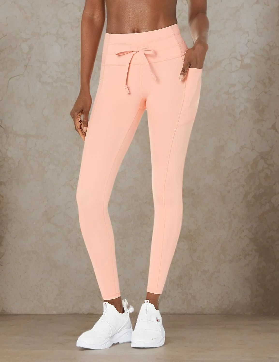 Champion Women's Soft Touch Moisture Wicking Drawcord 25" Leggings
