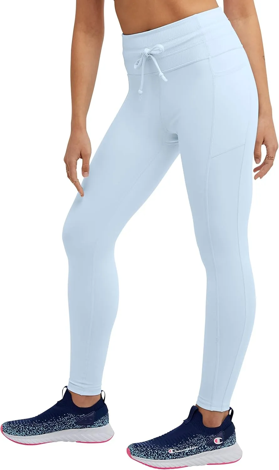 Champion Women's Soft Touch Moisture Wicking Drawcord 25" Leggings