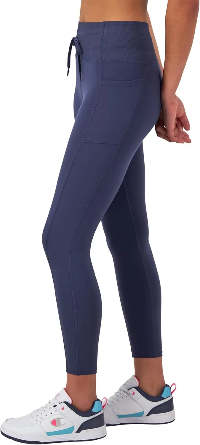 Champion Women's Soft Touch Moisture Wicking Drawcord 25" Leggings