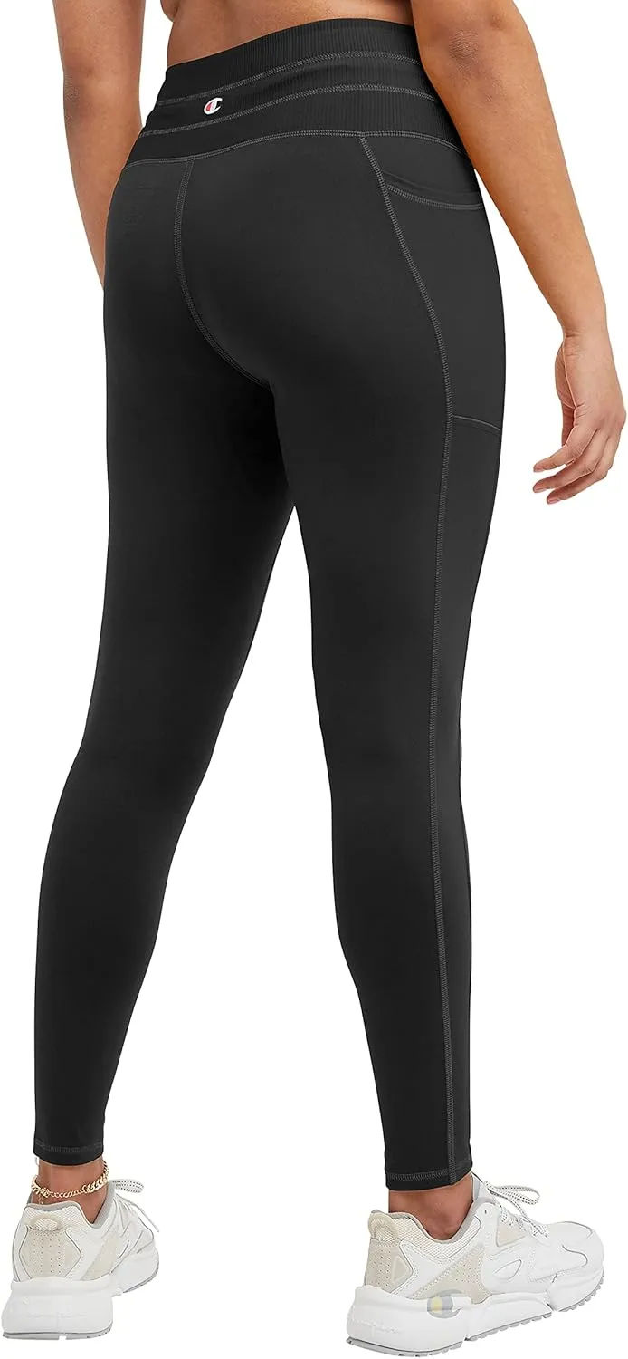 Champion Women's Soft Touch Moisture Wicking Drawcord 25" Leggings