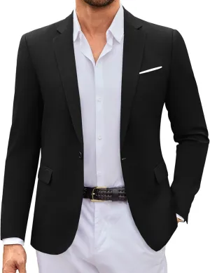 COOFANDY Mens Casual Blazer Suit Jackets One Button Sport Coats Lightweight Business Sports Jackets