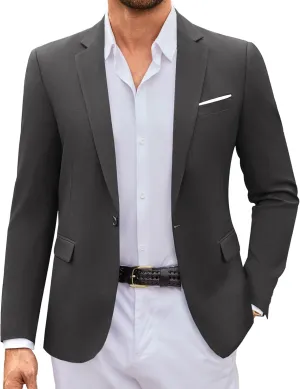 COOFANDY Mens Casual Blazer Suit Jackets One Button Sport Coats Lightweight Business Sports Jackets