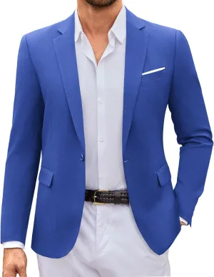 COOFANDY Mens Casual Blazer Suit Jackets Slim Fit One Button Sport Coats Lightweight Business Sports Jackets
