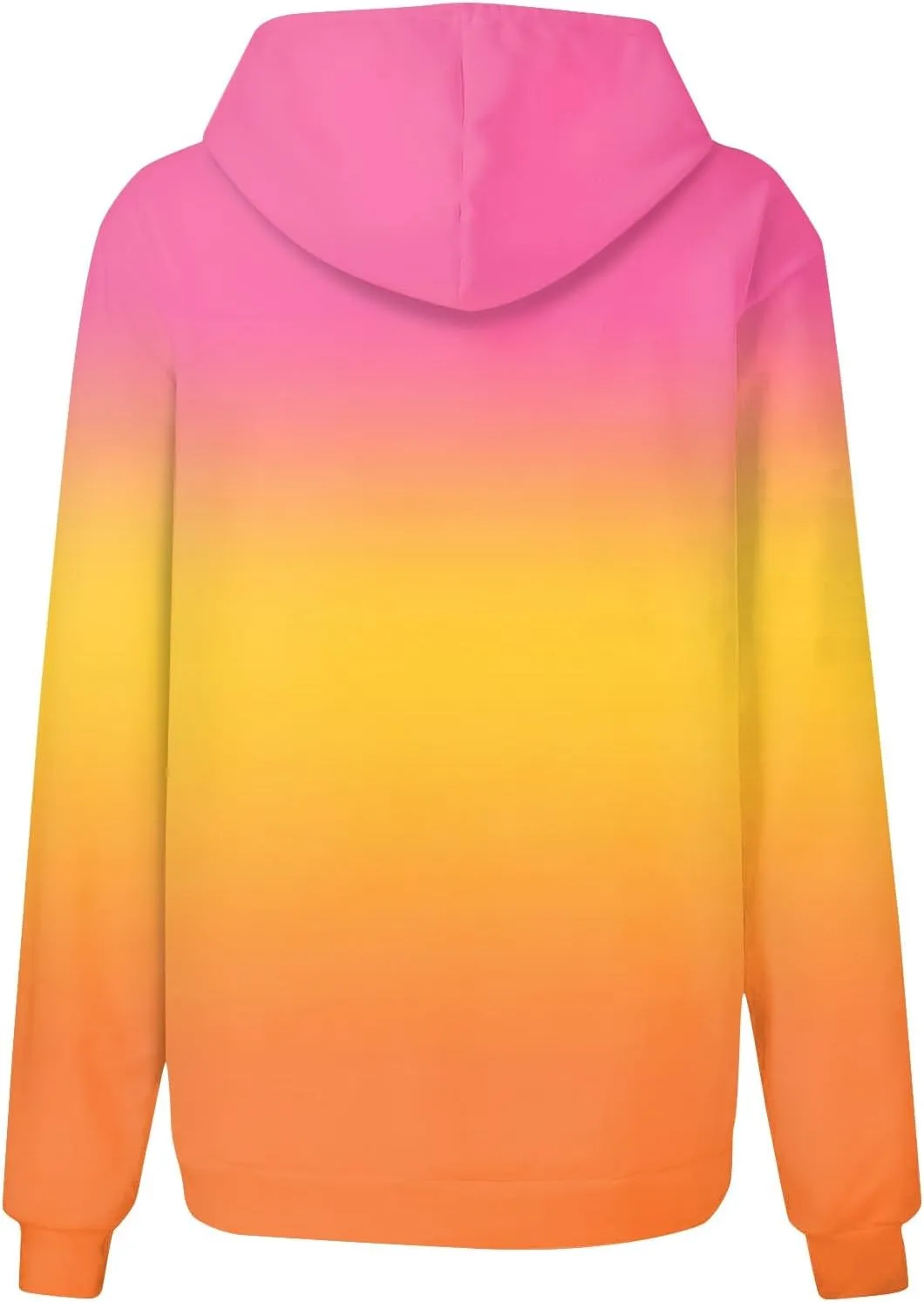 Cute Hoodies For Women Long Sleeve Sweatshirts Tie Dye Patchwork Hoodies Pullover Drop Shoulder Fall Tops With Pocket