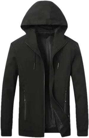 DBFBDTU Men Spring Hooded Sport Jackets Coat Autumn Outdoor Breathable Lightweight Jacket