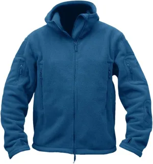DBFBDTU Mens Winter Hooded Jackets Zipper Pockets Work Jacket Thermal Autumn Outerwear Outdoor Warm Coat
