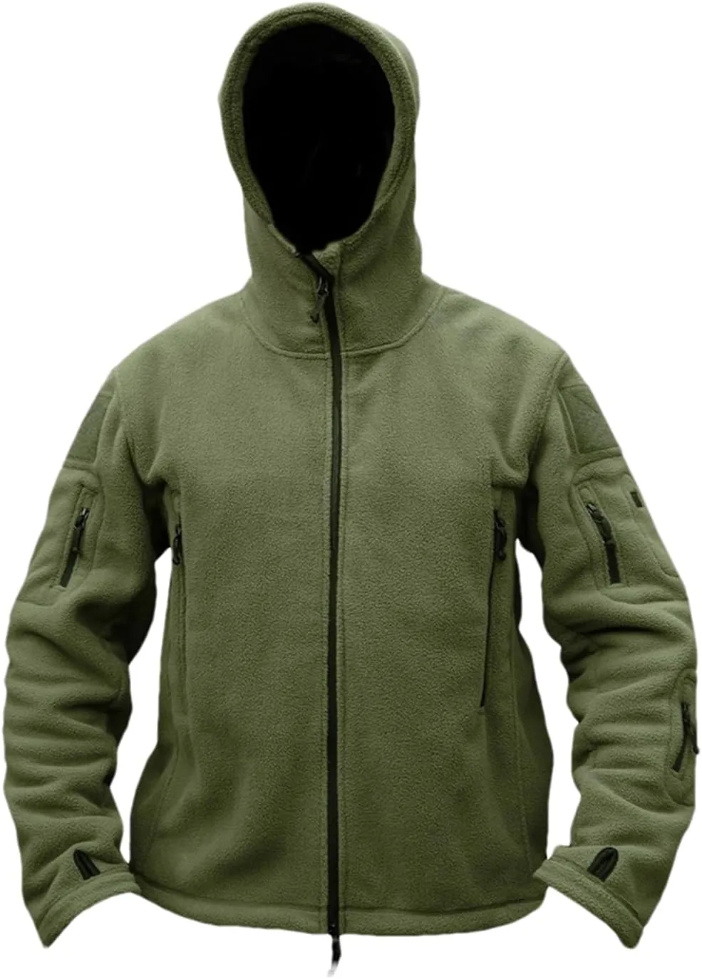 DBFBDTU Mens Winter Hooded Jackets Zipper Pockets Work Jacket Thermal Autumn Outerwear Outdoor Warm Coat