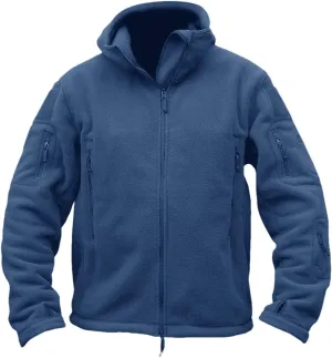 DBFBDTU Mens Winter Hooded Jackets Zipper Pockets Work Jacket Thermal Autumn Outerwear Outdoor Warm Coat