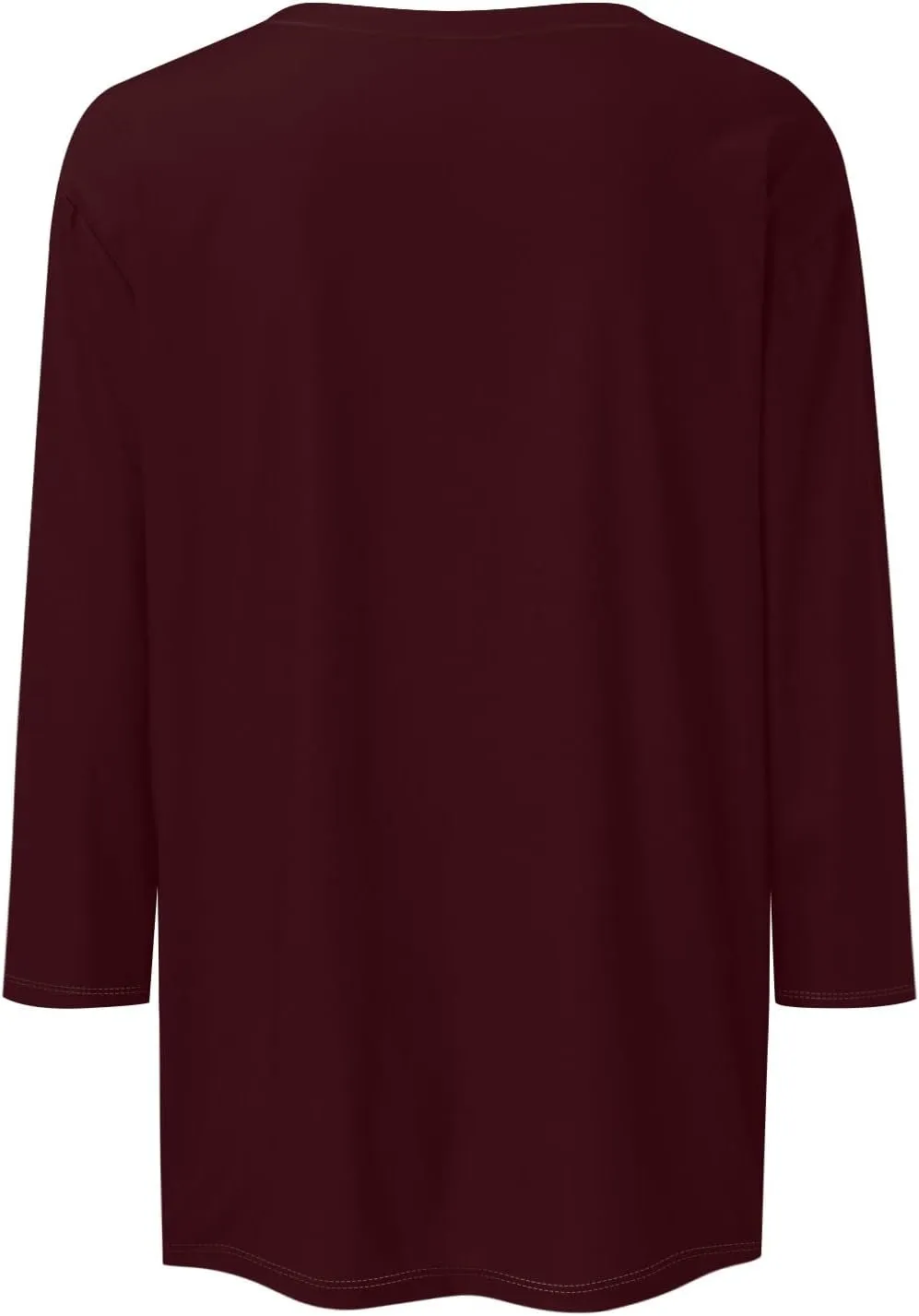 Elbow Length Tops for Women Summer Clothes 2025 Basic Tees 3/4 Length Sleeve Shirts Loose Fit Basic Tee Trendy