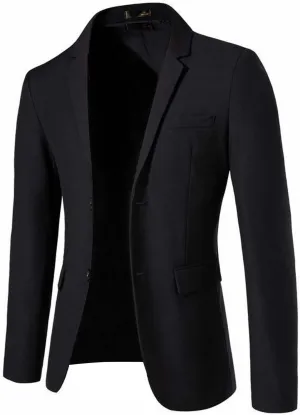 Finelylove Mens Casual Blazer Two Button Slim Fit Business Suit Jacket Lightweight Wedding Prom Tuxedo Sport Coat Blazers