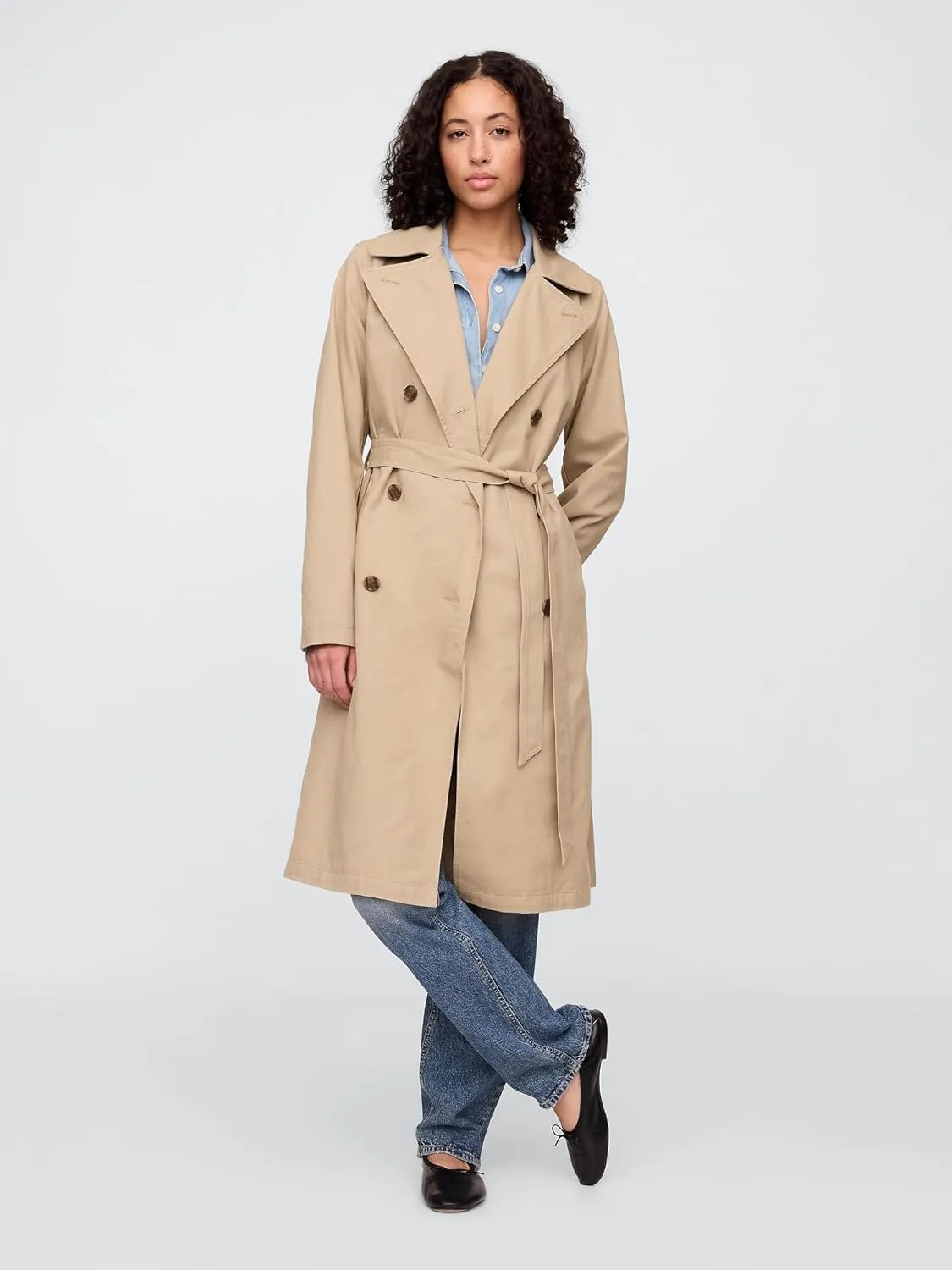 GAP Women's Modern Trench Jacket