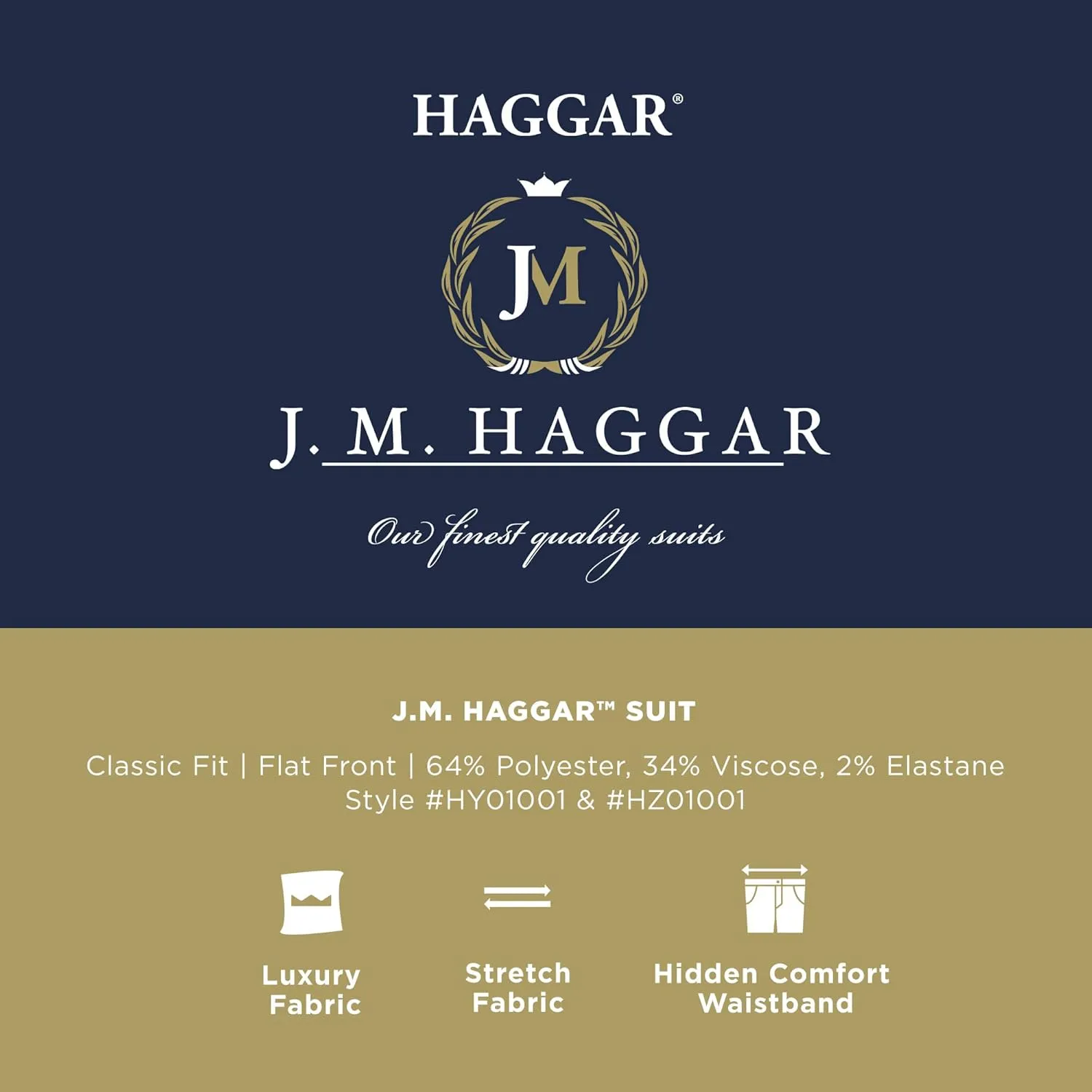 Haggar J.M Premium Stretch Classic Fit Suit Separates - Pants & Jackets