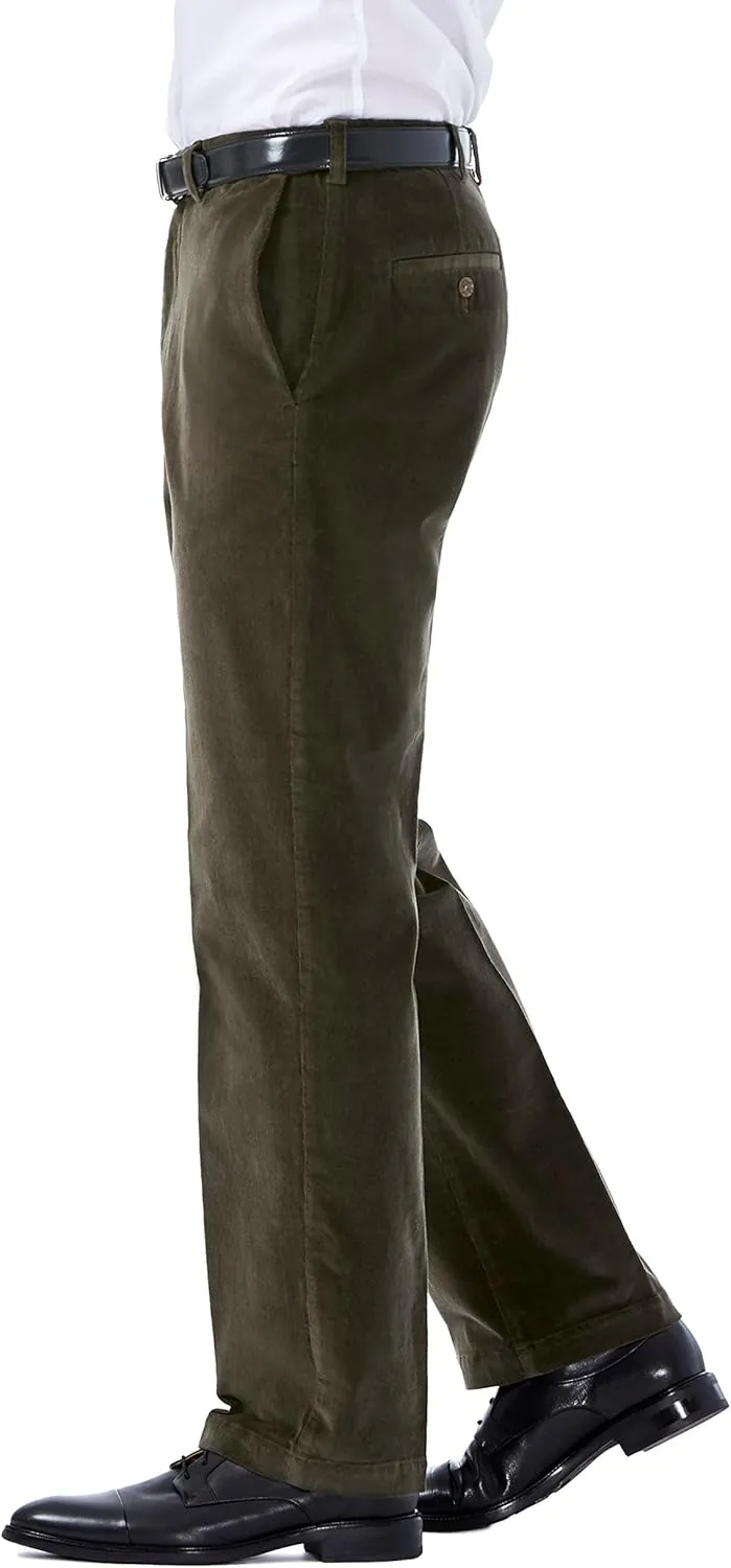 Haggar Mens Classic Fit Stretch Corduroy Pant