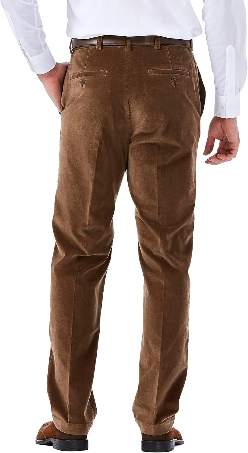 Haggar Mens Classic Fit Stretch Corduroy Pant