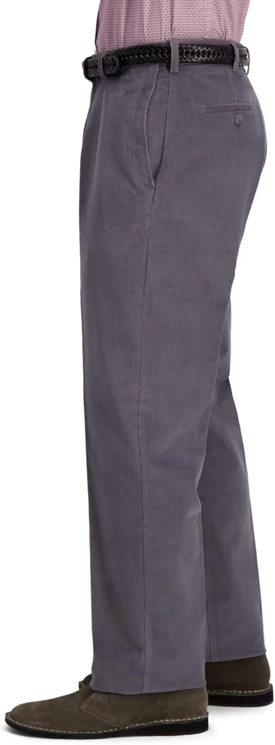 Haggar Mens Classic Fit Stretch Corduroy Pant