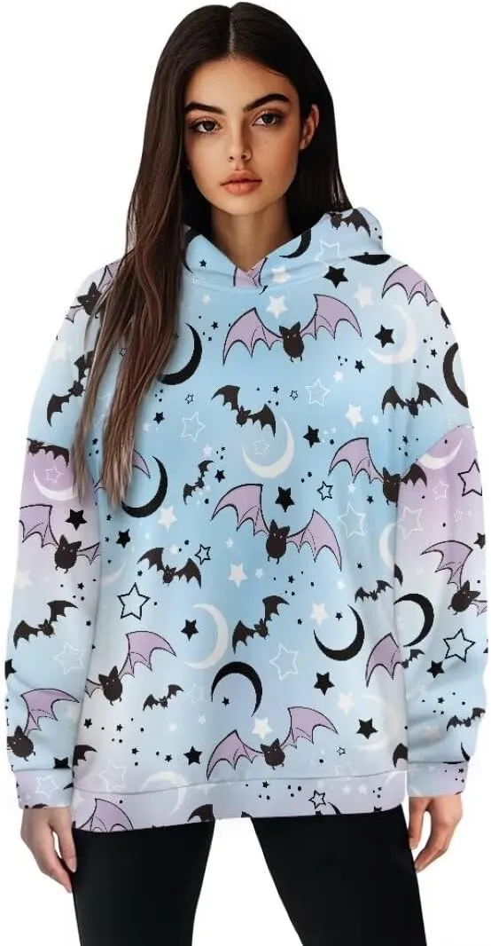 Halloween Sweatshirt for Women Graphic Hoodies 2024 Hooded Sweatshirt for Women Oversized Pullover Hoodies
