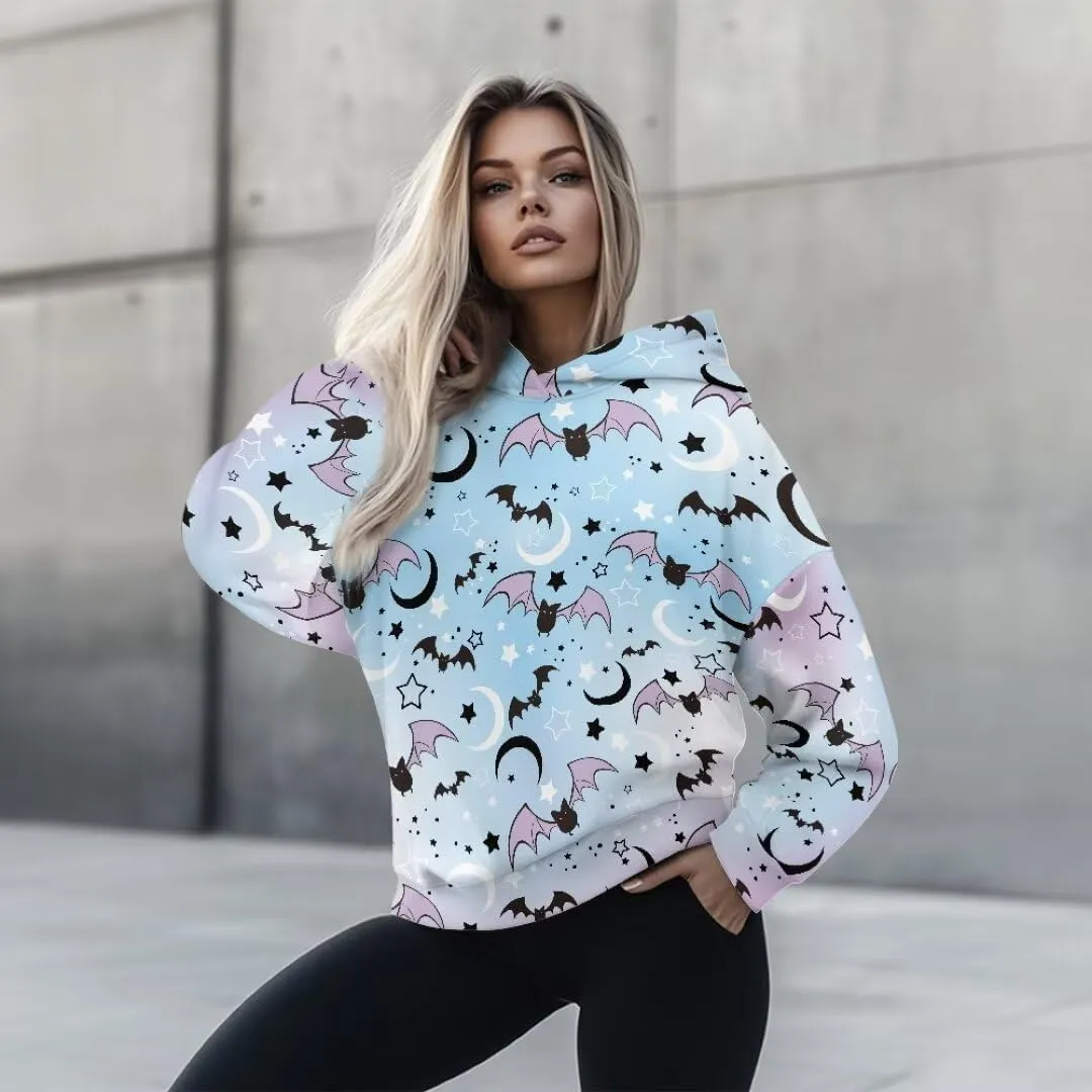 Halloween Sweatshirt for Women Graphic Hoodies 2024 Hooded Sweatshirt for Women Oversized Pullover Hoodies