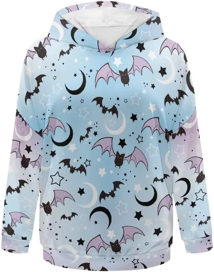 Halloween Sweatshirt for Women Graphic Hoodies 2024 Hooded Sweatshirt for Women Oversized Pullover Hoodies