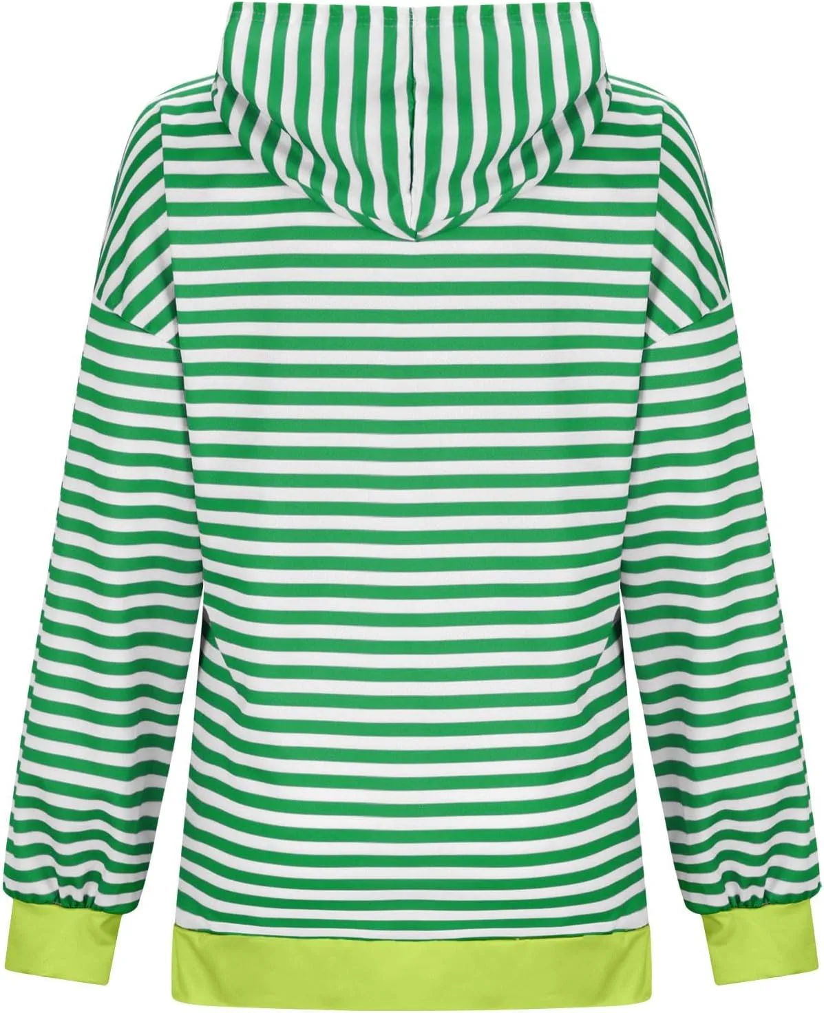 Hoodies for Women Striped Color Block Oversized Sweatshirt Drwastring Long Sleeve Fashion Pullover Sweater With Pocket