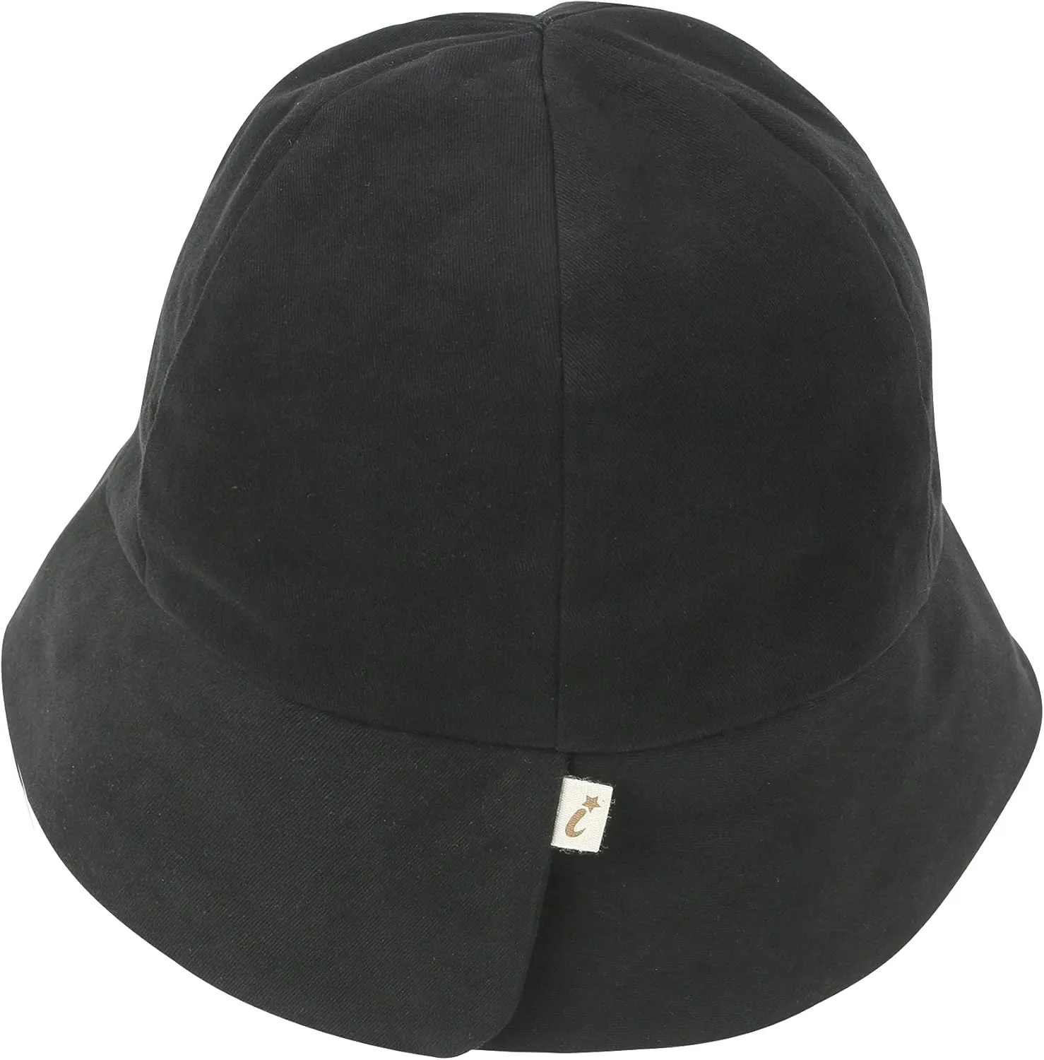 ililily Tencel Lyocell Lining Round Crown Sun Hat Soft Touch Cotton Bucket Hat