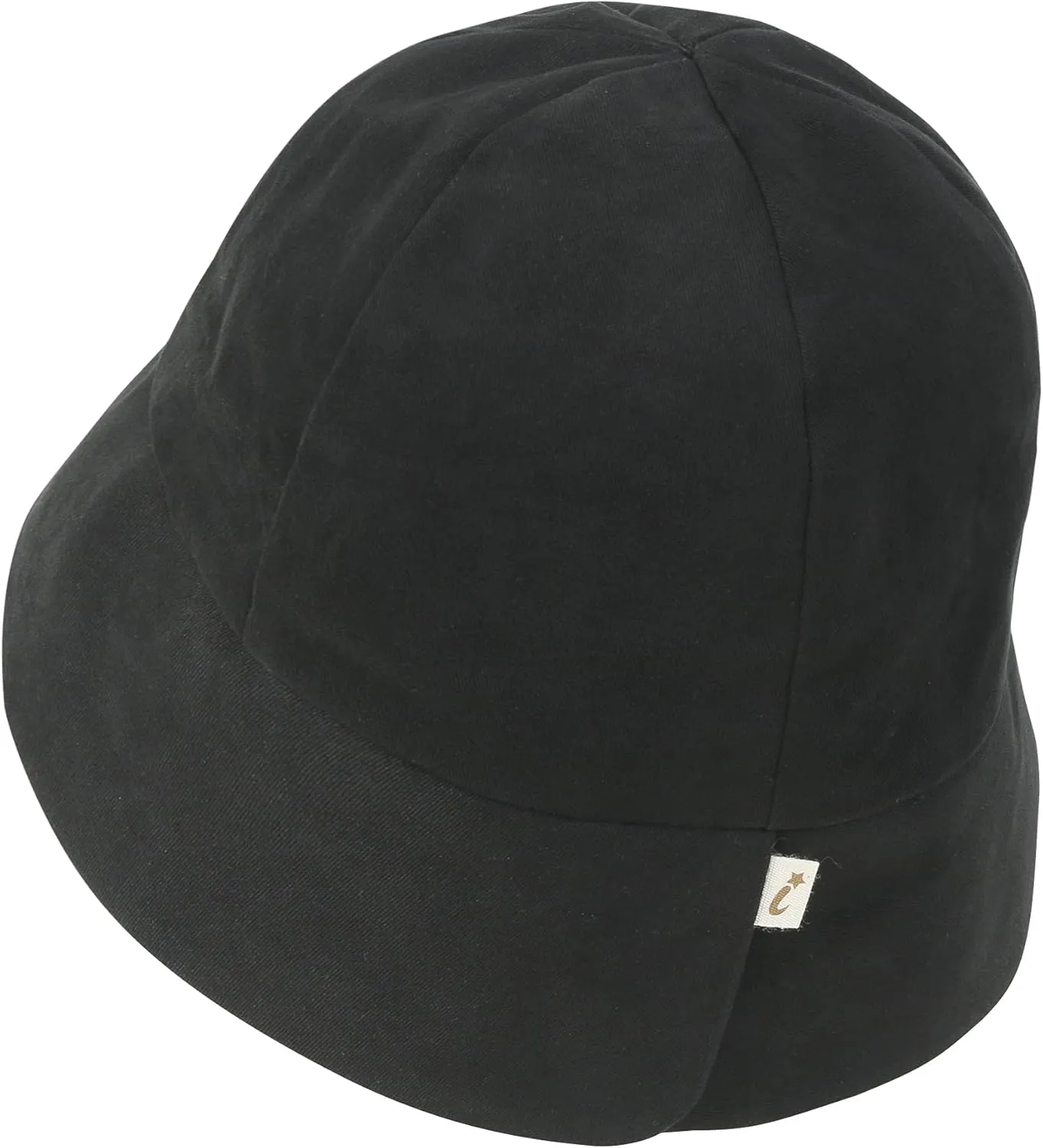 ililily Tencel Lyocell Lining Round Crown Sun Hat Soft Touch Cotton Bucket Hat