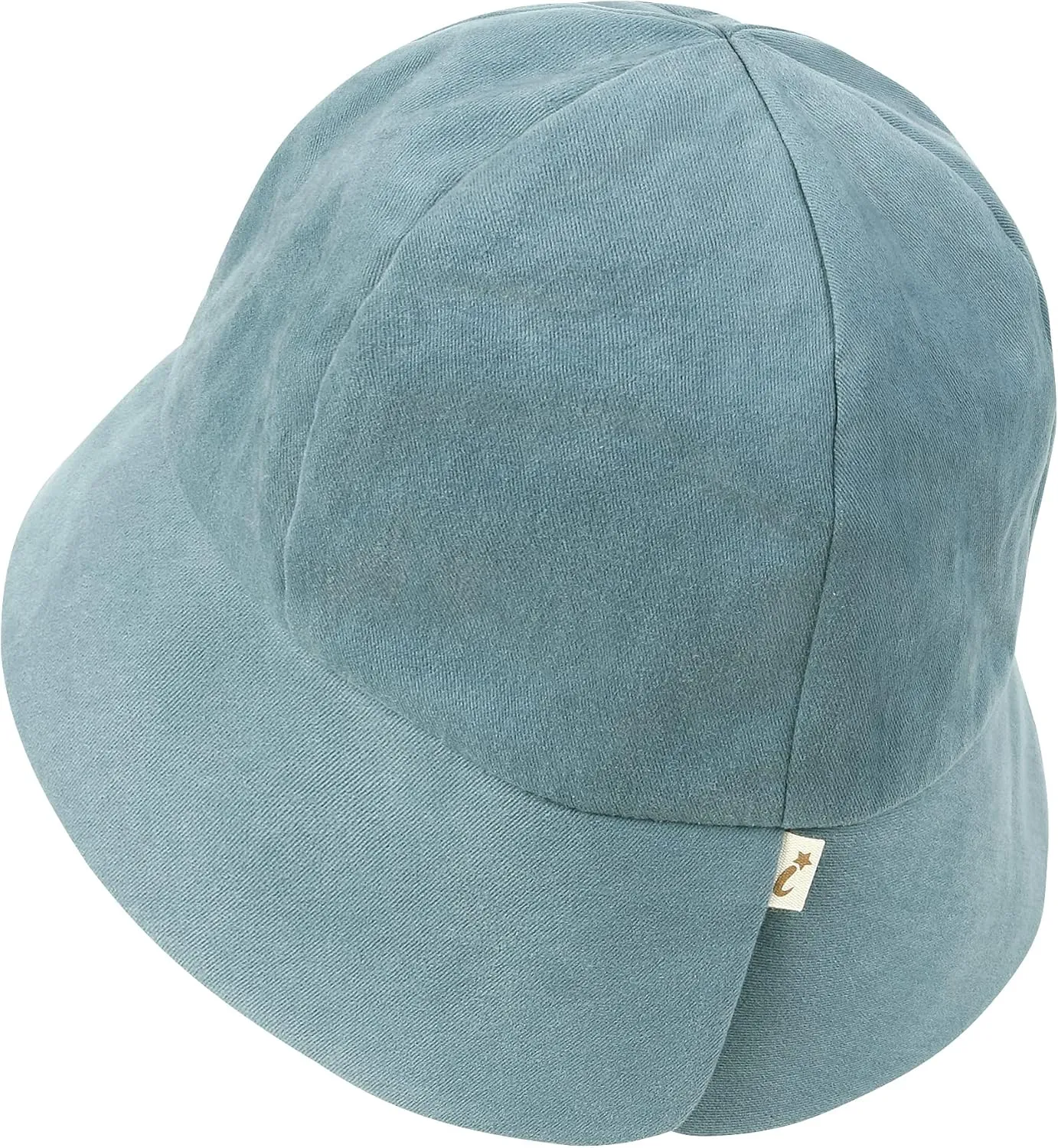 ililily Tencel Lyocell Lining Round Crown Sun Hat Soft Touch Cotton Bucket Hat