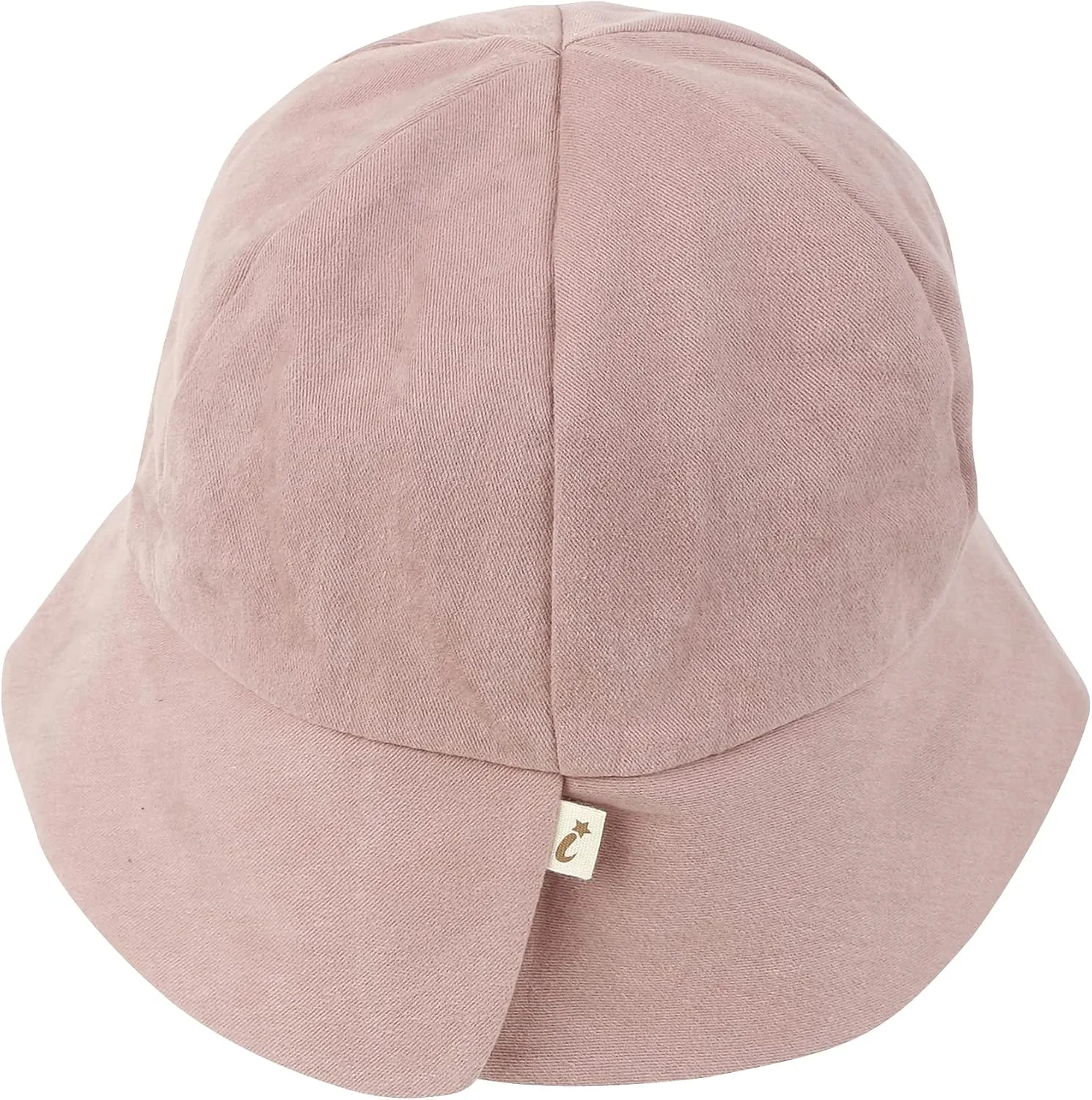 ililily Tencel Lyocell Lining Round Crown Sun Hat Soft Touch Cotton Bucket Hat
