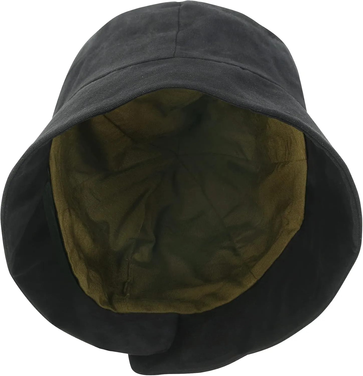 ililily Tencel Lyocell Lining Round Crown Sun Hat Soft Touch Cotton Bucket Hat