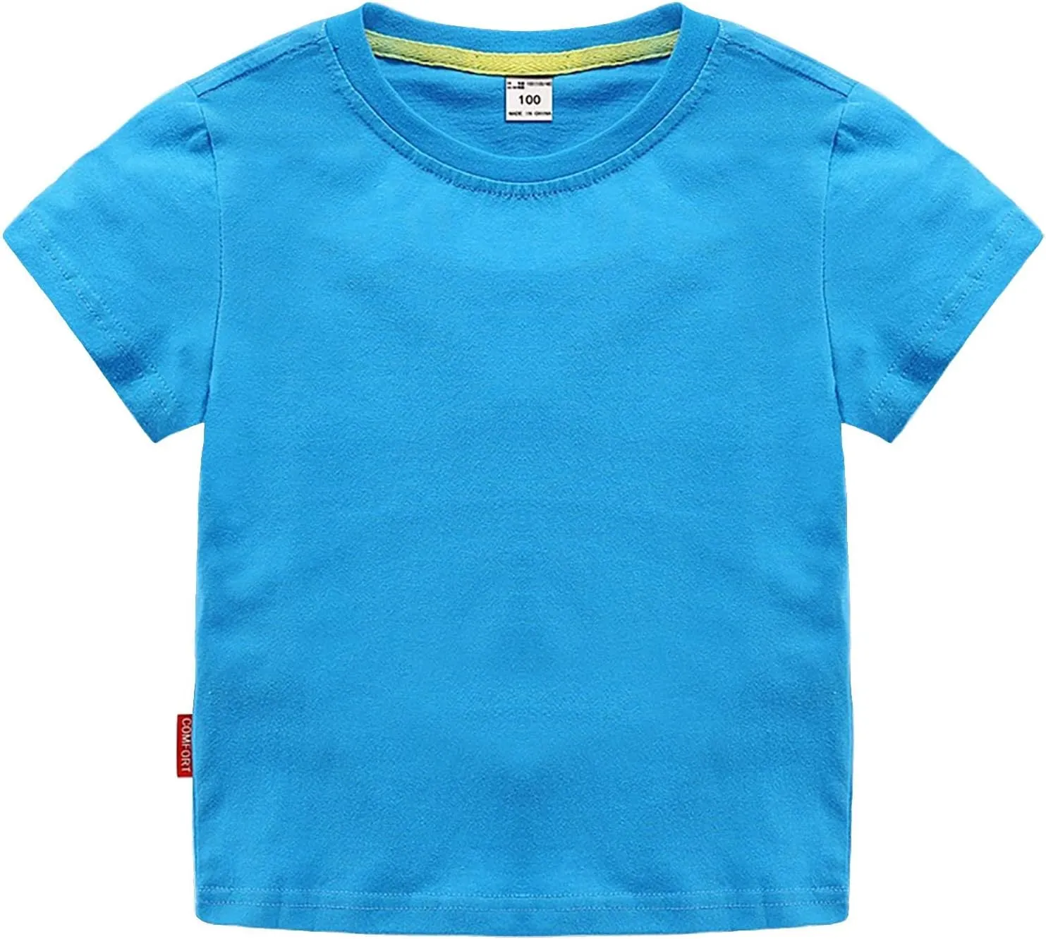 Kids Boys Girls Baseball T Shirt Toddler Baby Solid Color Tee Tops Short Sleeve Basic Blouse Casual Shirt Tops