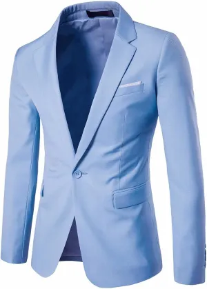 LCMTWX Sport Coat 2024 Slim Fit One Button Suit Coat Jacket Tops Men Fashion Men Blazer Men'S Blazer Sports Jackets For