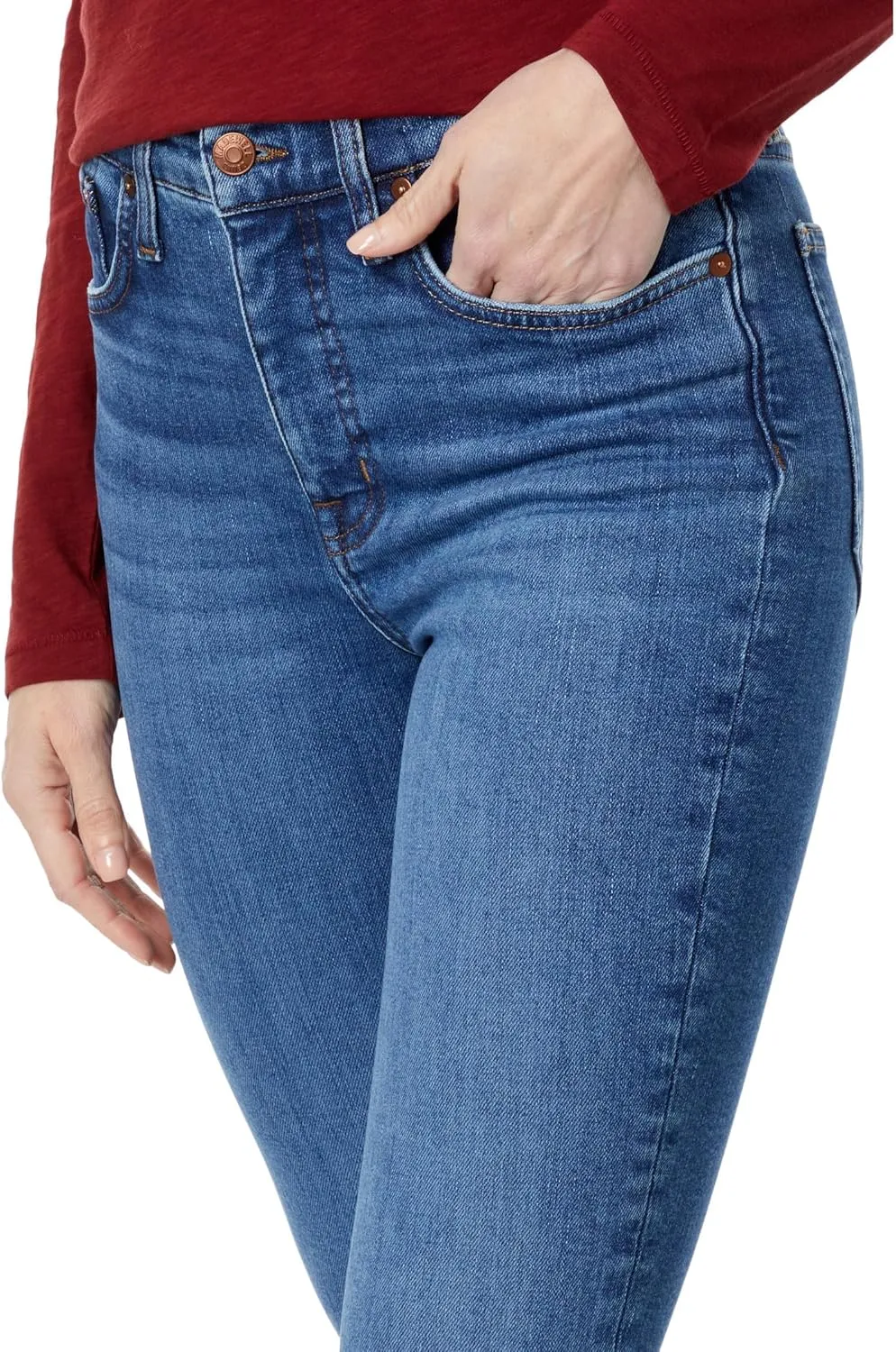 Madewell Kick Out Crop Jeans in Brinton Wash: Raw-Hem Edition