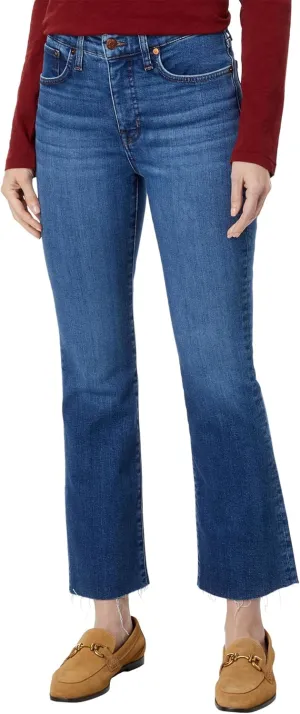 Madewell Kick Out Crop Jeans in Brinton Wash: Raw-Hem Edition