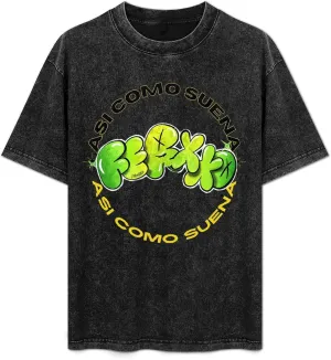 Men Women Vintage Oversized Drop Shoulder Short Sleeve Novelty T-Shirts Top Tee